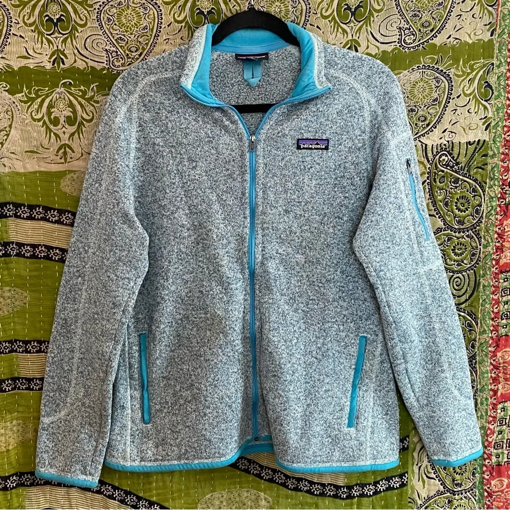 Patagonia Atoll Blue Better Sweater Fleece Outdoor Jacket Size Large - Picture 2 of 16